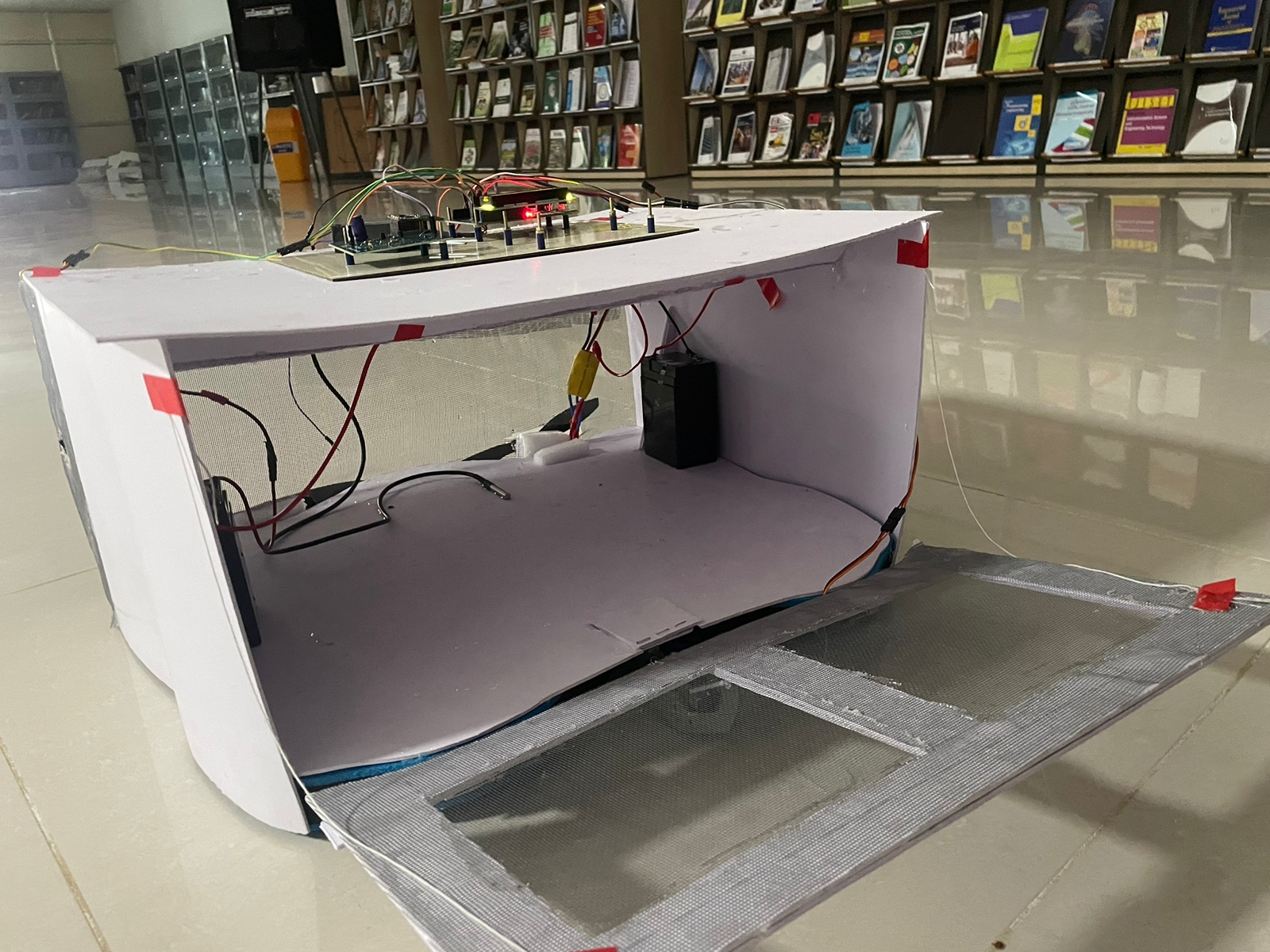 WaterBot prototype angled view